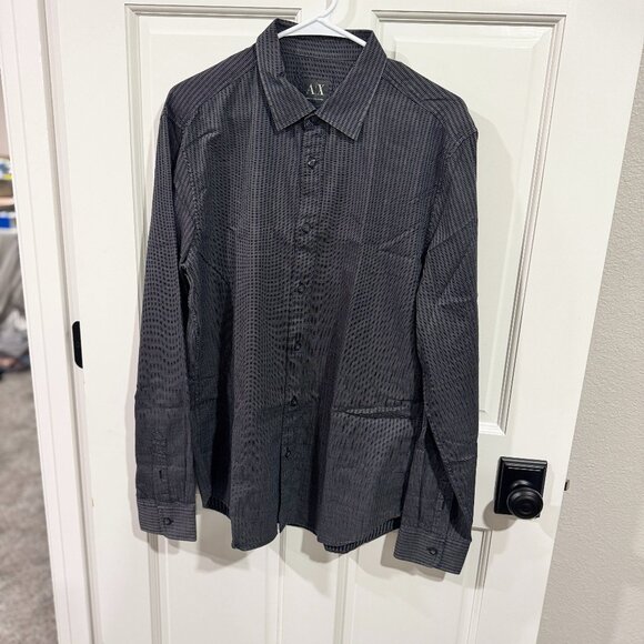 A|X ARMANI EXCHANGE Men's Button Down Size L - Picture 1 of 10